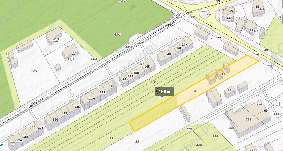 Działka budowlana -Wawer | 2 340 m² | pod bliźniaki
