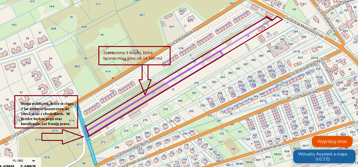 DUŻY TEREN INWESTYCYJNY - WAWER | 14 347 m² | IDEALNY POD OSIEDLE